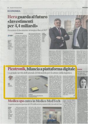 gazzeta di modena articolo picotronik e le bilance a piattaforma wireless